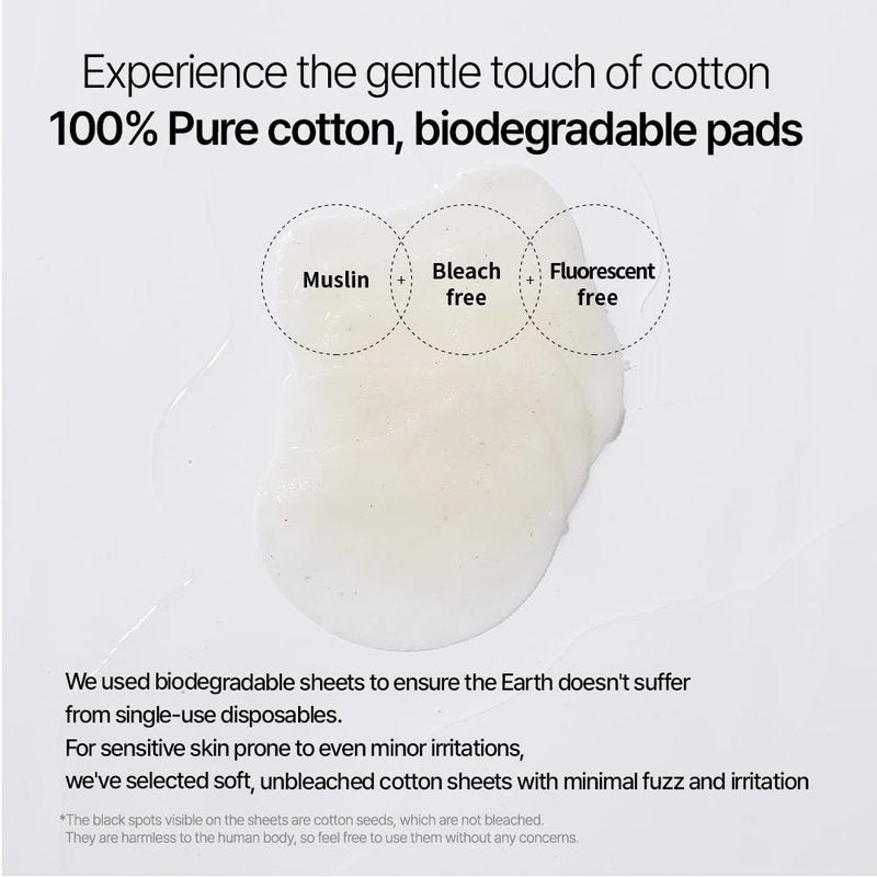 Parnell Cicamanu Cotton Clear Pad | Gentle Daily Exfoliating & Soothing Toner Pads for Sensitive Troubled Skin | Cica LHA PHA Ceramide HA Manuka Honey | Unbleached Biodegradable (90 Count)