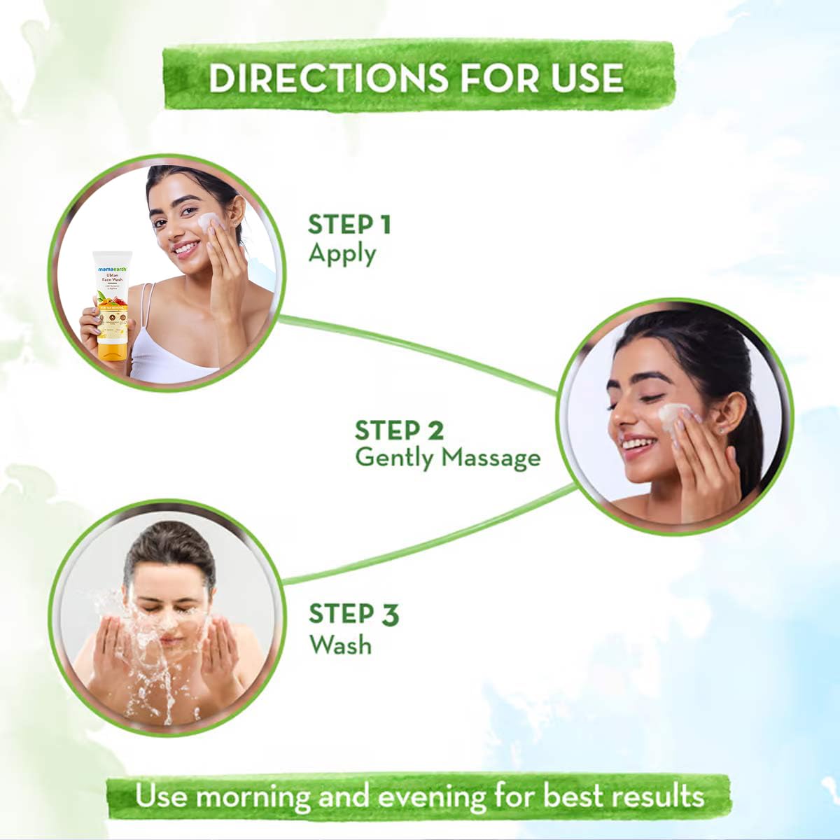 MAMAEARTH Ubtan Tan Removal Facial Kit | Face Wash, Scrub & Mask Combo for Glowing, Revitalize Skin With Turmeric, Saffron & Walnut | Paraben & Sulfate Free | For All Skin Types