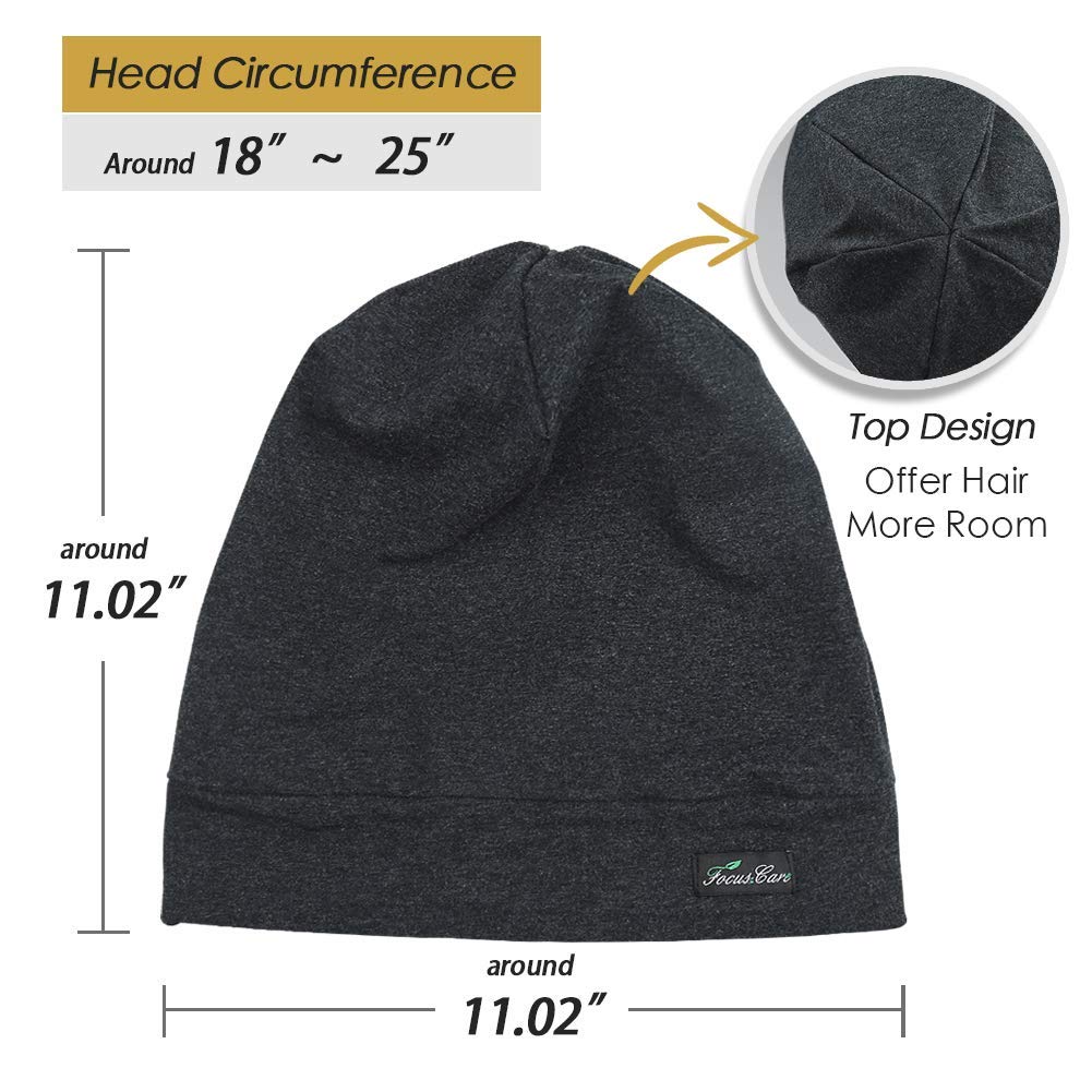 FocusCare Satin Bonnet for Black Women with Curly Hair Sleeping