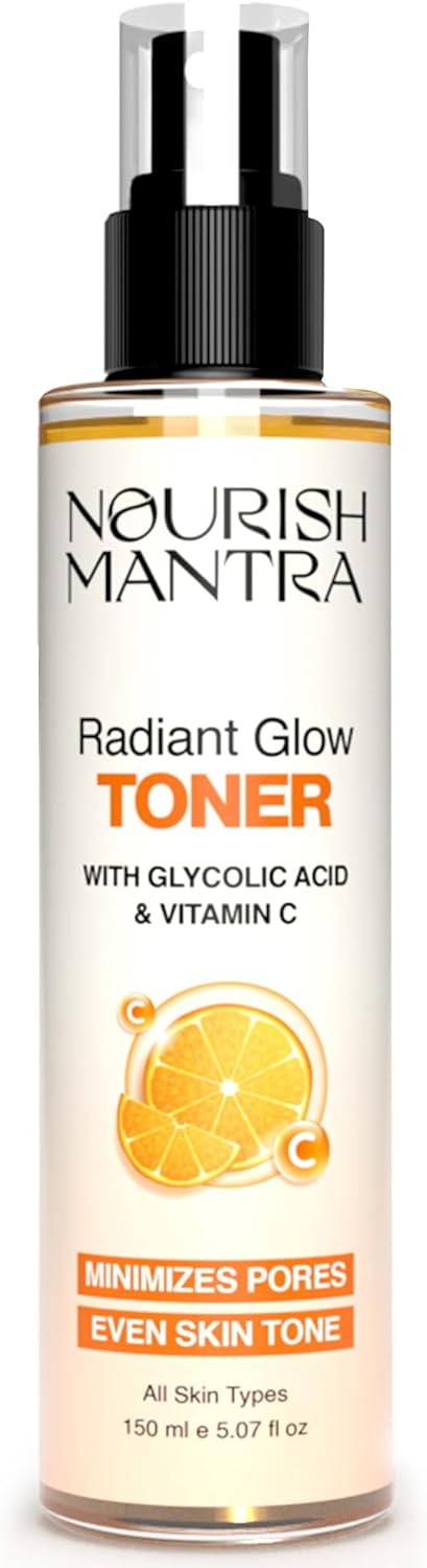 Radiant Glow Face Toner - Vitamin C & Glycolic Acid for Glowing Skin | 150ml