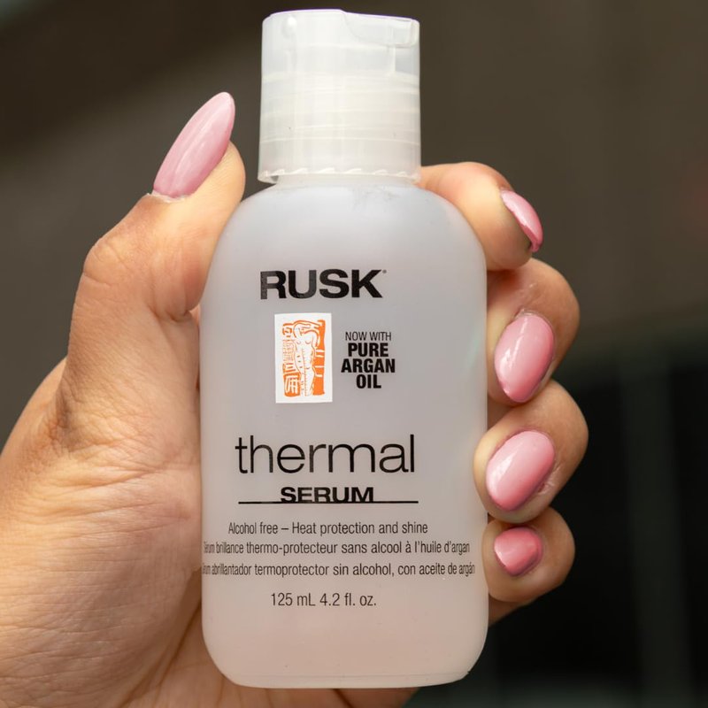 RUSK Thermal Serum | Heat Protectant for Frizz Control & Shine - Lightweight Anti-Humidity Treatment (4 oz)