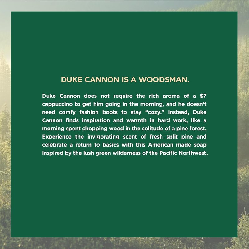 Duke Cannon Supply Co. Big Brick of Soap for Men – Fresh Cut Pine Scent, Extra Large 10 oz Bars, Paraben-Free, 3-Pack
