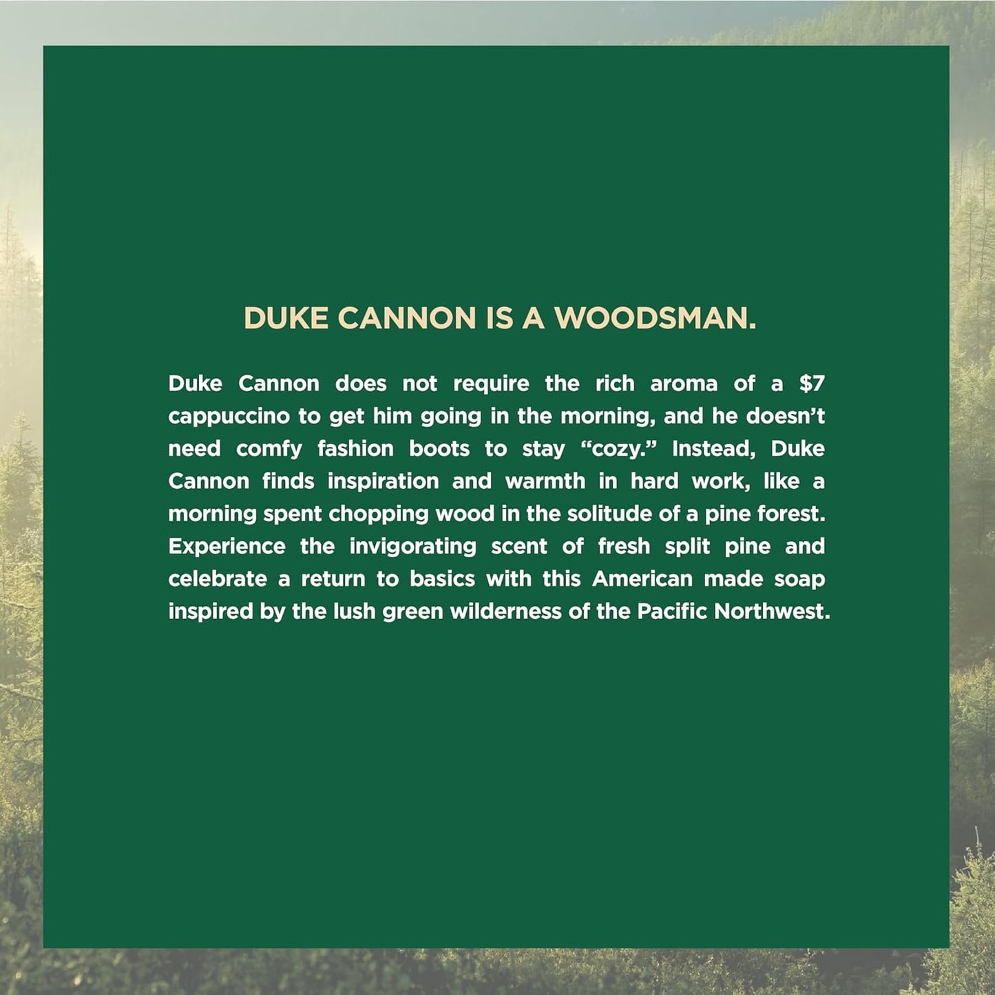 Duke Cannon Supply Co. Big Brick of Soap for Men – Fresh Cut Pine Scent, Extra Large 10 oz Bars, Paraben-Free, 3-Pack