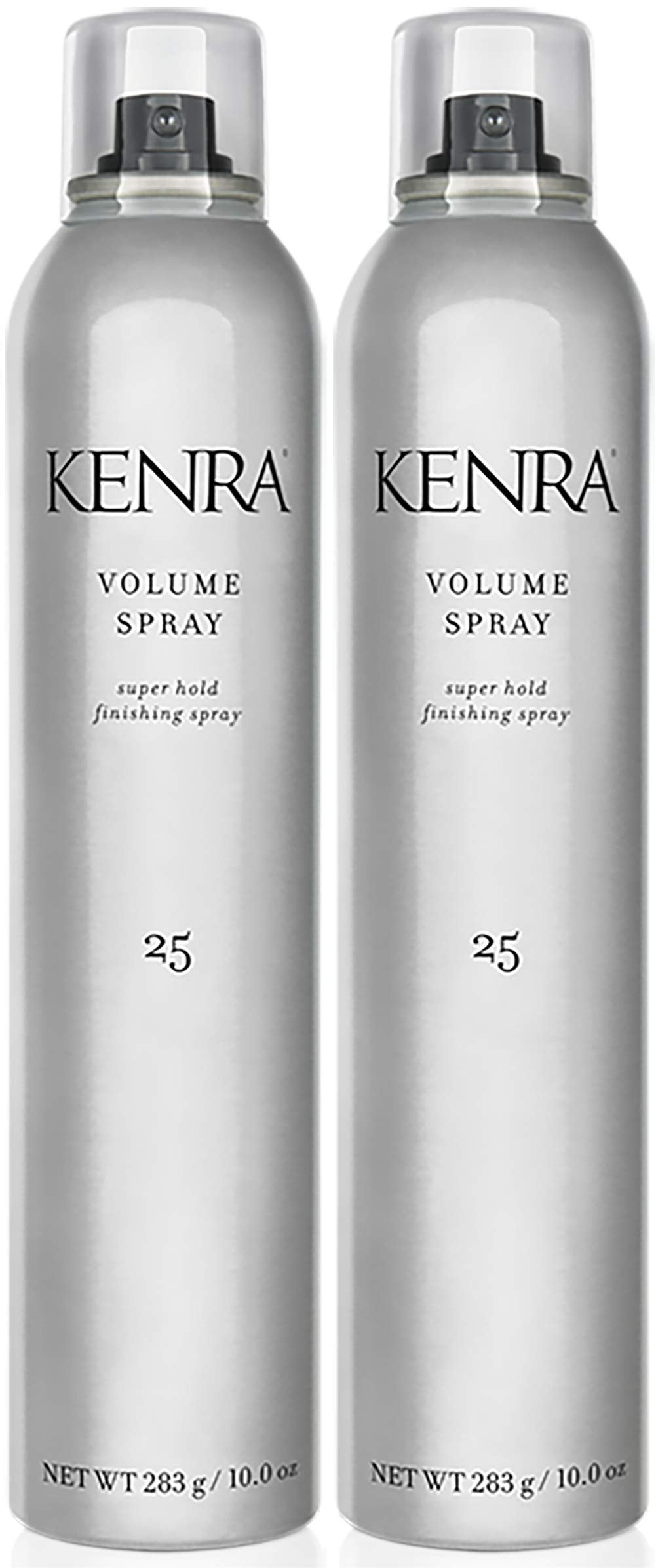 Kenra Professional Volume Spray 25 50% Super Hold Finishing & Styling Hairspray Flake-free & Fast-drying Wind & Humidity Resistance All Hair Types 10 oz (2-Pack)