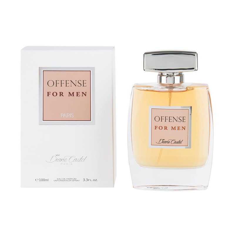 Diane Castel Offense - Citrus Woody Fragrance - Cologne for Men - Mens Cologne - Fresh Opening of Lemon, Orange, Grapefruit, and Pear - 3.3 oz