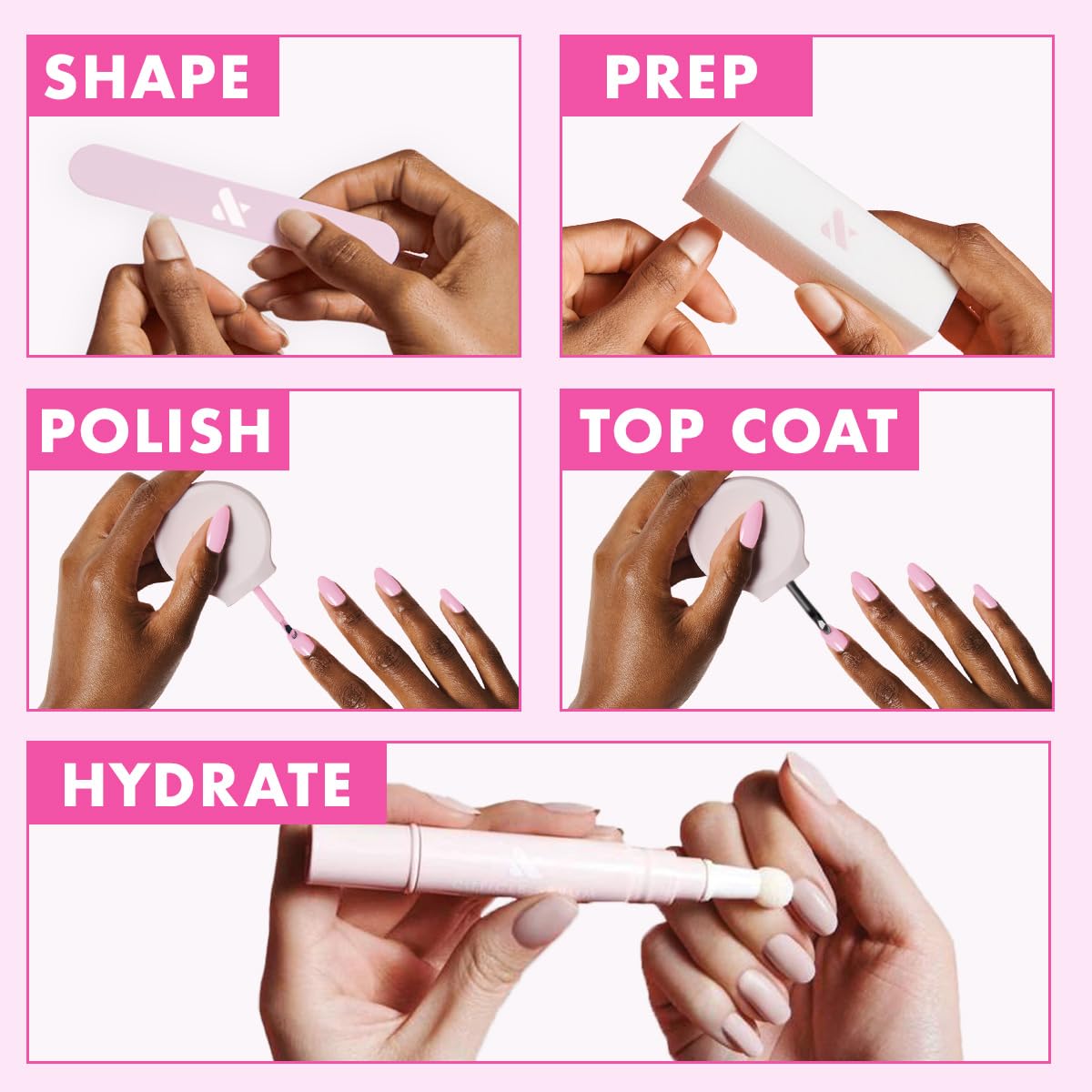 Olive & June Long Lasting Nail Polish | Plump Gel-Like Finish No Lamp Needed | Lasts up to 10 days | Salon-Quality 15-Free Vegan & Cruelty-Free Chip-Resistant | Strawberry Scone
