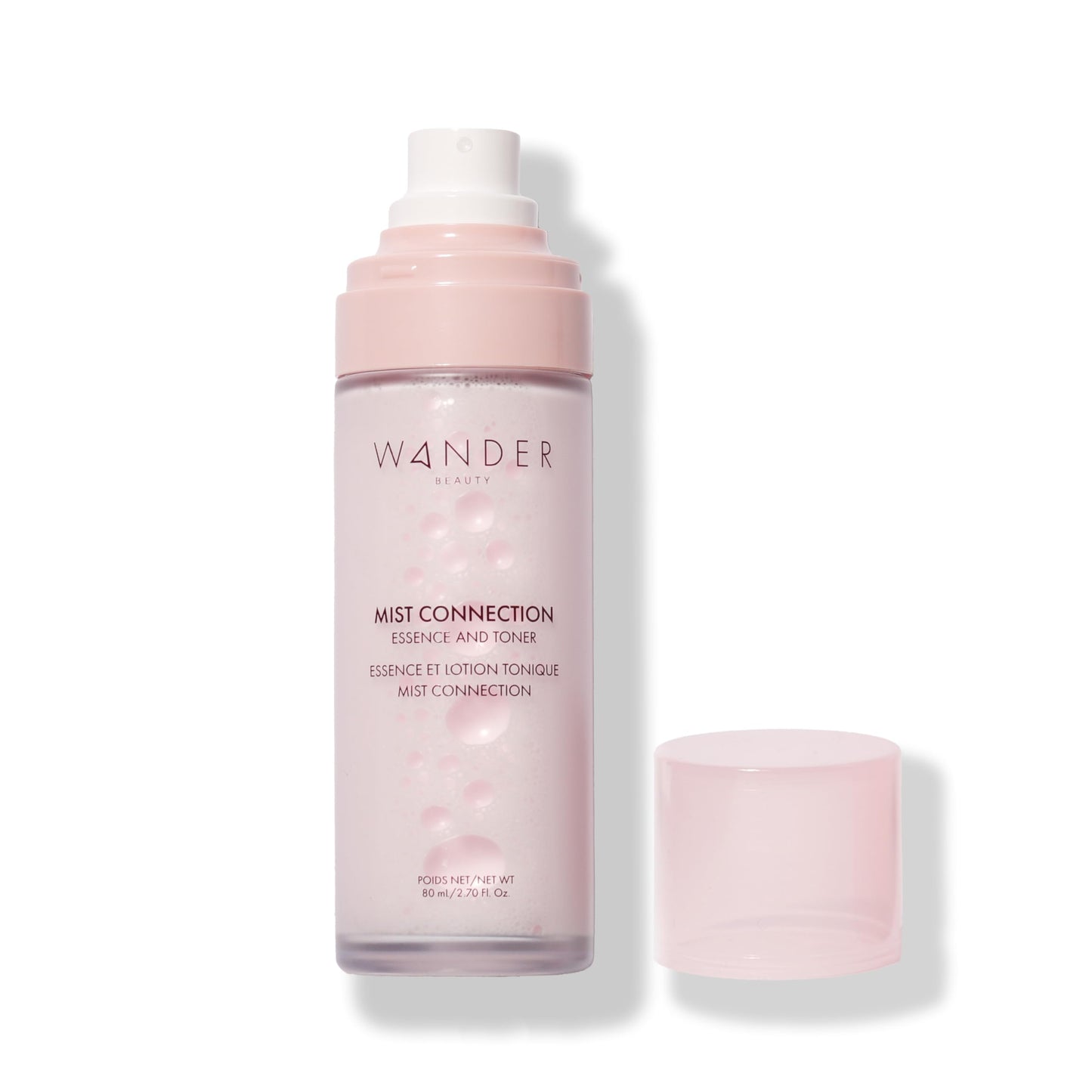 Wander Beauty Mist Connection Essence and Toner - 8-in-1 pH Balancing & Hydrating Facial Mist - Glowy Skin Care with Niacinamide, Hyaluronic Acid, Evening Primrose & Avocado - Alcohol-Free - 2.7 fl oz