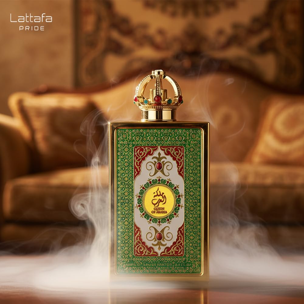 Lattafa Pride Queen of Arabia – Floral, Woody, Sweet, Amber – Eau de Parfum Spray Long-Lasting Fragrance for Women, 3.4 Ounce / 100 ml