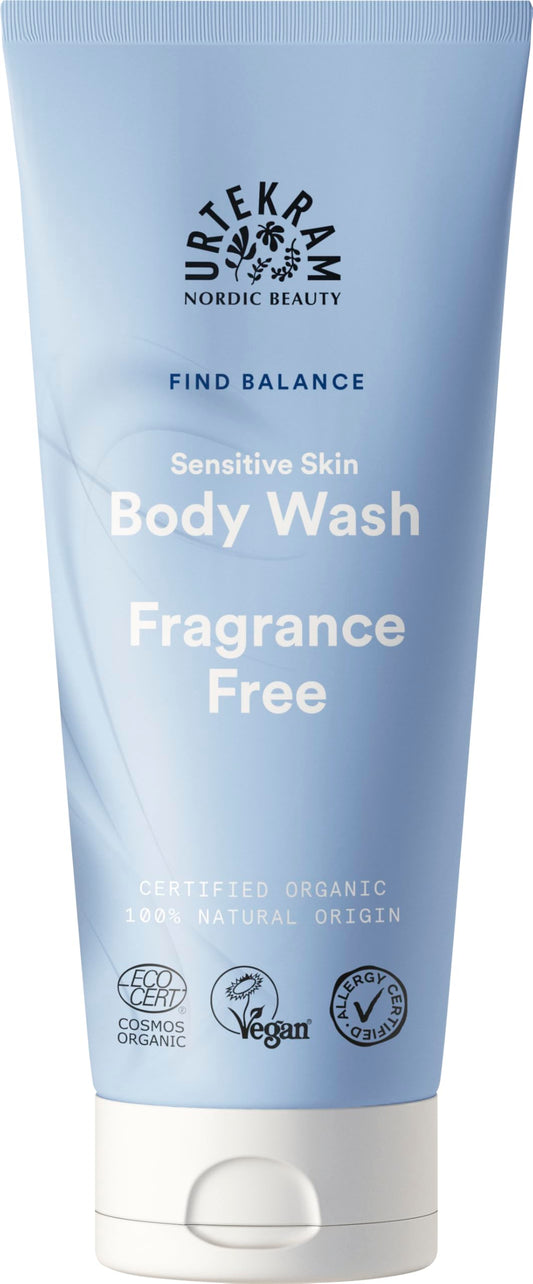Urtekram No Perfume Shower Gel - Moisturizing Skin Cleaning Agent for All Ages & Skin Types