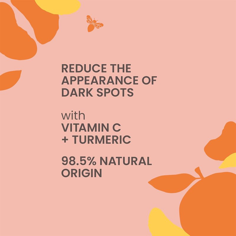 Burt's Bees Vitamin C Turmeric Facial Serum - Brightens Skin & Reduces Dark Spots | Lightweight & Hydrating (1 oz)