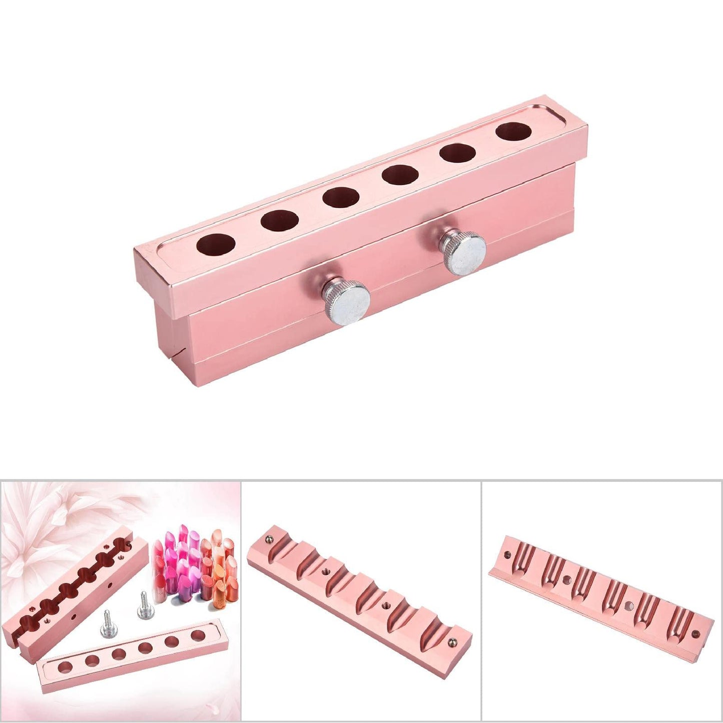 Fayelume Lipstick Mold, Lip Balm Making Kit, 12.1 Dual Use Lipstick Maker, 6 Cavity Lip Stick Making, Lip Gloss Maker for Women