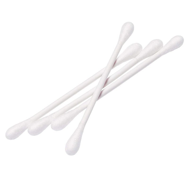 Cotton Tip Applicators - Double Round Cotton Swabs for Hygiene & Beauty Care | 300 Count (Pack of 4)
