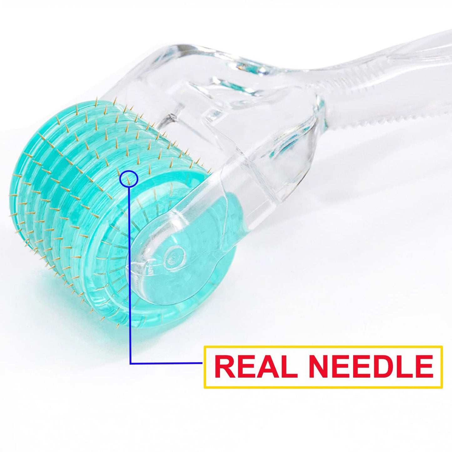 Angel Kiss Derma Roller | 192 Microneedling Needles - 0.3mm Stainless Steel & Titanium Combo with Storage Case
