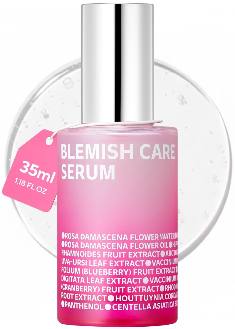 ISOI Blemish Care Up Serum for Face, Vegan Hydrating Serum for Smooth & Glass Skin Effect, Skin Barrier & Moisture Balance for Women, Arbutin & Rose Otto Oil, Korean Skin Care (1.18 fl. oz, 35ml)