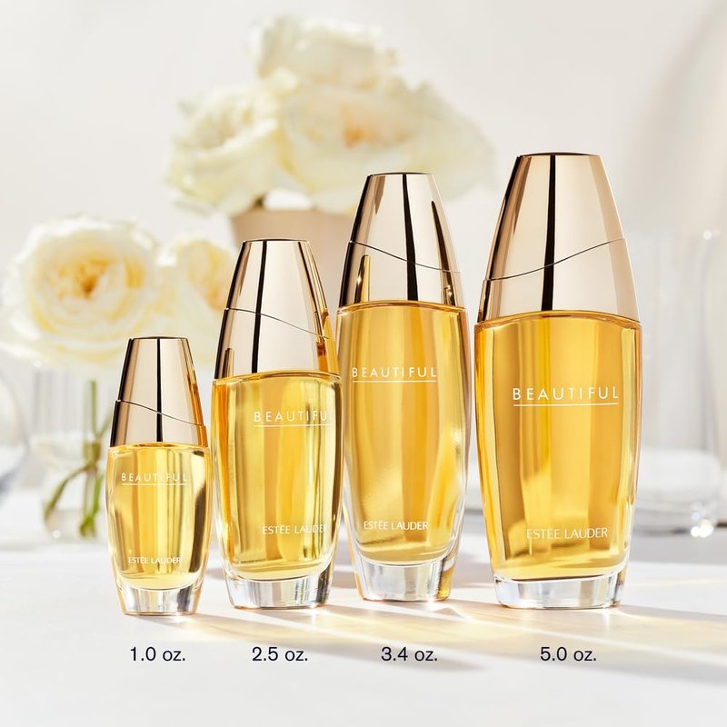 Estée Lauder Beautiful Eau de Parfum Spray with Notes of Rose, Lily, Tuberose & Orange Flower | Perfumes for Women, 3.4 Fl Oz