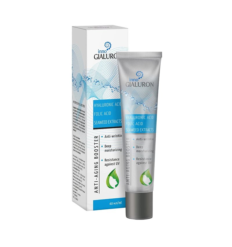 1 Tube Gialuron Innogialuron Anti-Aging Booster Anti-Wrinkle Cream by Hendel Garden - 1.35 fl oz / 40ml