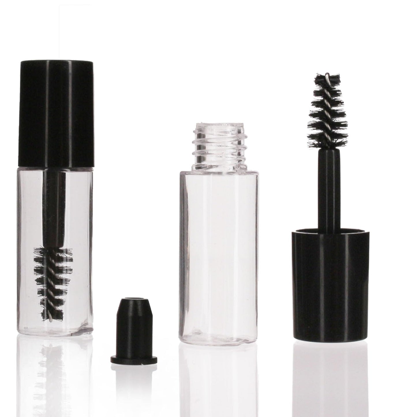 COSIDEA 71 PCS Empty Mini 3ml mascara tubes and wand for castor oil, Small Sample Size Eyelash Growth packing Tube container (71)