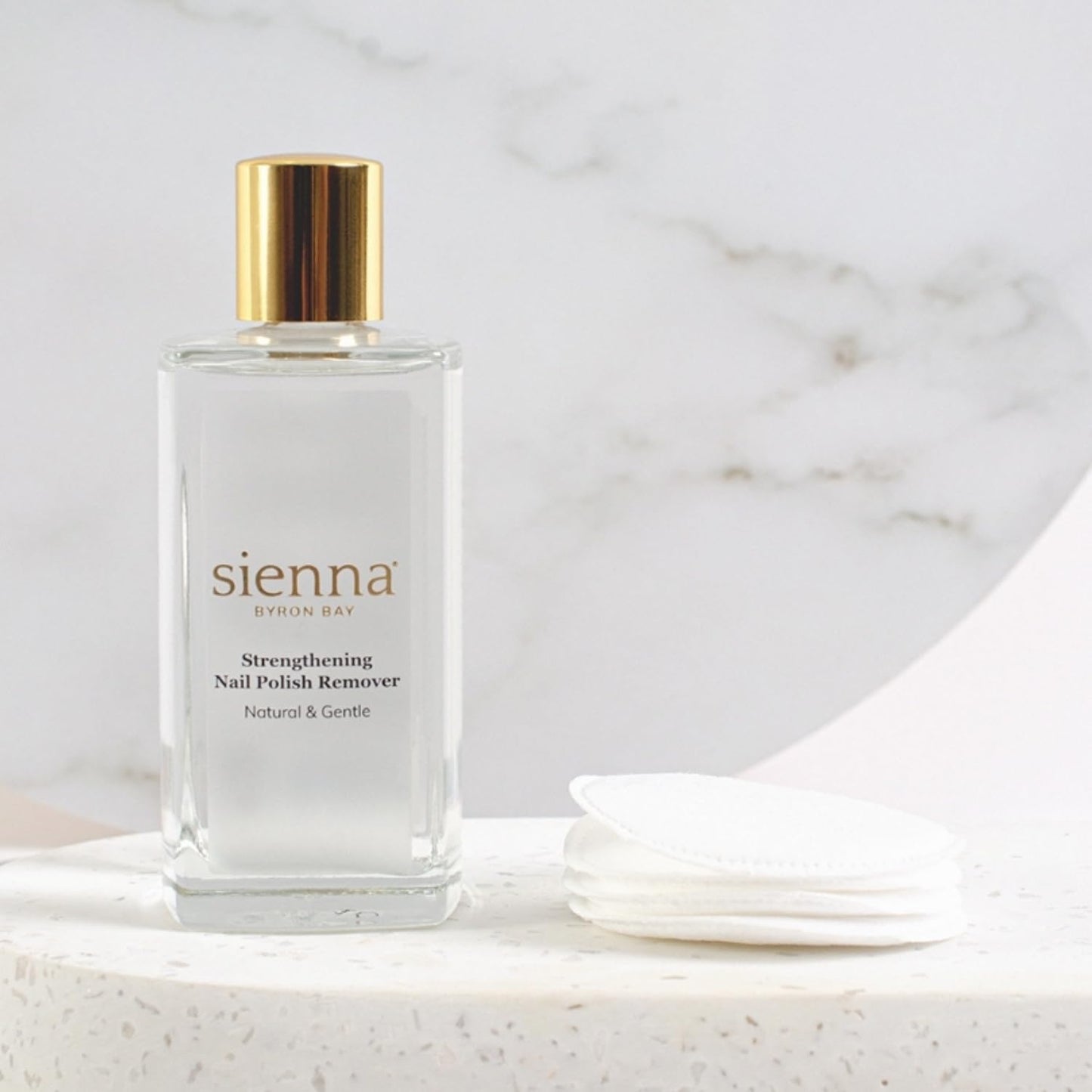 Sienna Byron Bay Strengthening Nail Polish Remover, Long-Lasting, Vegan & Cruelty-Free,95ml – 3.21 fl oz.