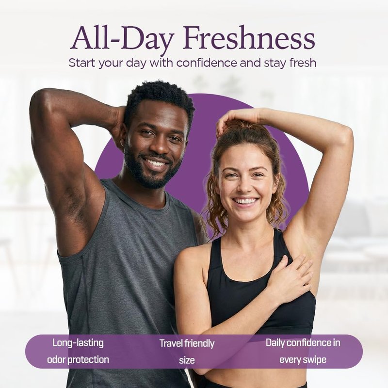 Purelygreat Lavender Scented Women & Men Natural Deodorant Stick | Travel Friendly Hygiene Essential | Parabens & Aluminum Free Clean Deodorant for Women & Men - 2.64 oz / 75 g