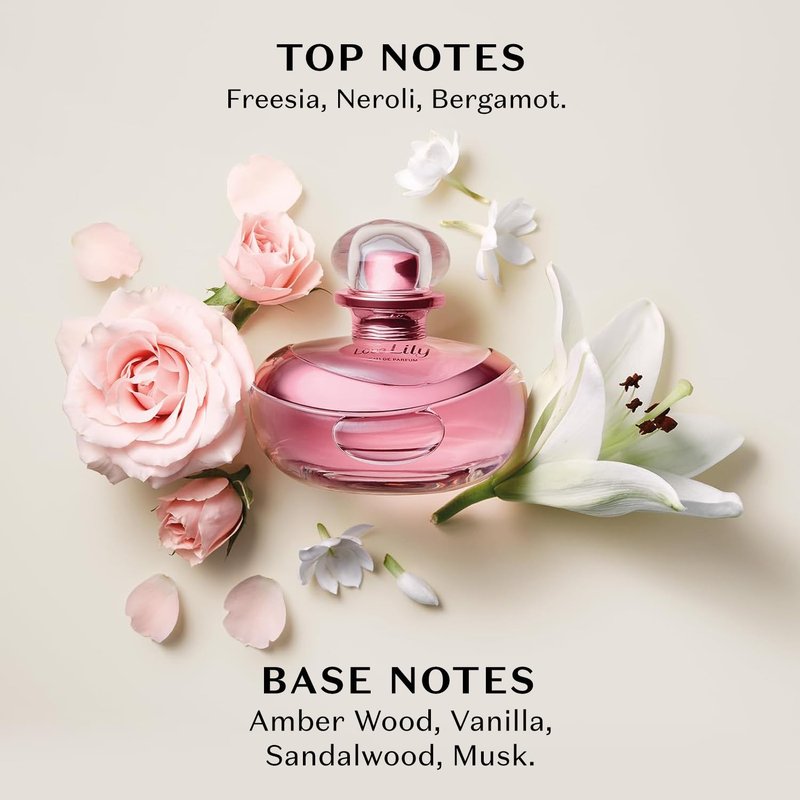Love Lily Eau de Parfum - Long Lasting Floral Perfume for Women | 2.5 oz | Grand Rose & Lily Notes