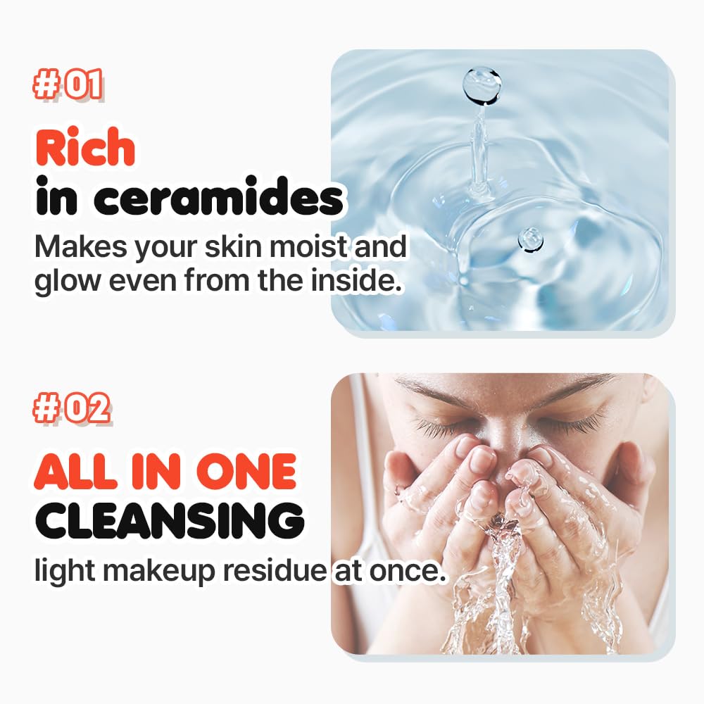 EUNYUL Daily Care Rice Foam Cleanser 5.07 fl. oz. / 150ml Korean Skincare Face Wash with Rice water