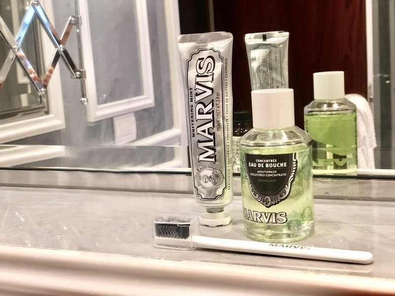 Marvis Strong Mint Mouthwash - Concentrated Formula for Fresh Breath | 4.1 Fl Oz