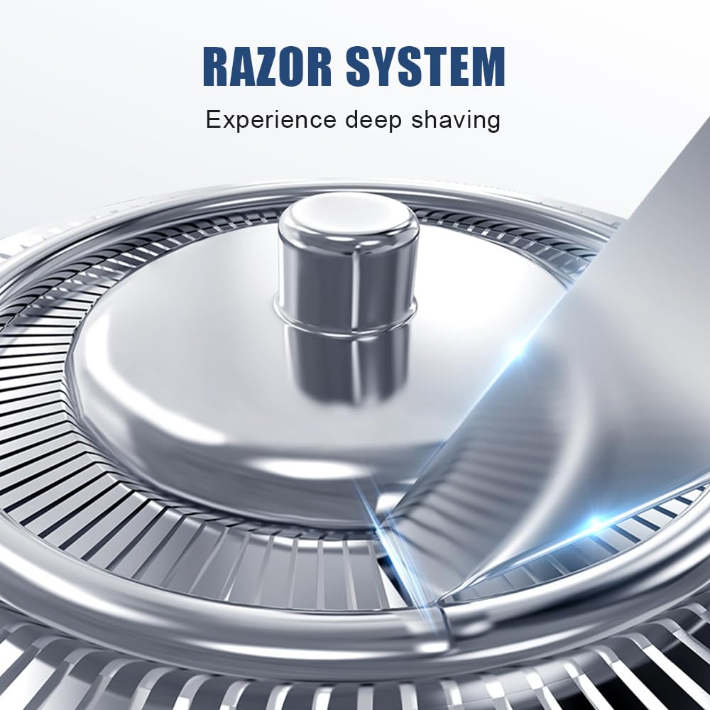 Electric Razor for Men, 2025 New Electric Razor 4D Rotary, Ipx7 Waterproof Electrics Razors, Wet & Dry Rechargeable Electrics Shaver LCD Display (1)
