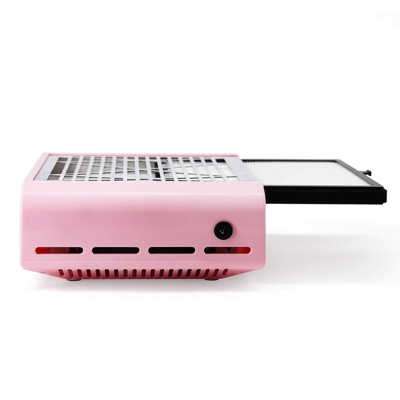 Nail Dust Collector Machine - Powerful Vacuum Suction Fan for Acrylic & Gel Removal | Pink
