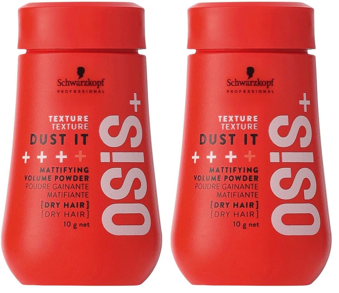 OSiS+ Dust It - Mattifying and Texturizing Volume Powder – Long-Lasting Hold, Strong Control and Separation for Different Hair Styles