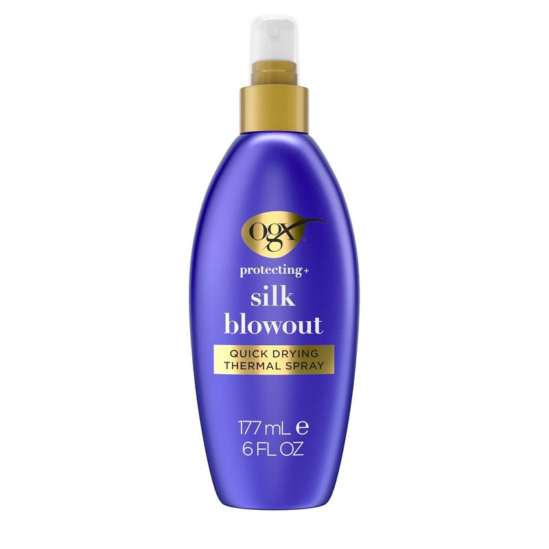 OGX Heat Protectant Spray - Quick Drying Thermal Protection for Soft, Shiny Hair | 6 fl. oz