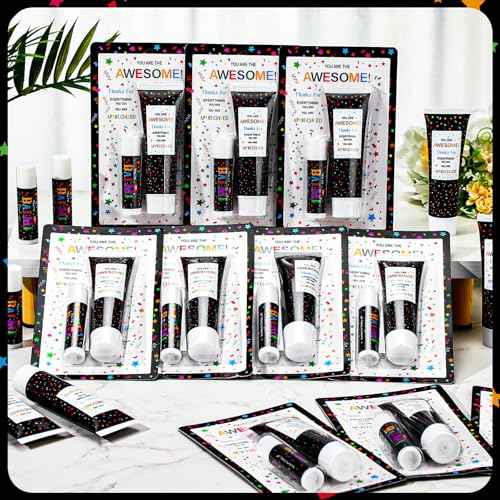 15 Pack Christmas Employee Appreciation Gift Lip Balm Hand Cream Bulk Teacher Staff Team Thank You Gift You're the Awesome Fall Thanksgiving Appreciation Party Favor for Coworker Women Men