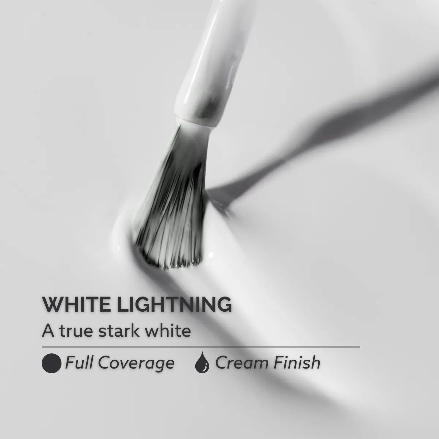 Dazzle Dry Nail Lacquer (Step 3) - White Lightning - A true stark white full coverage cream. (0.5 fl oz)