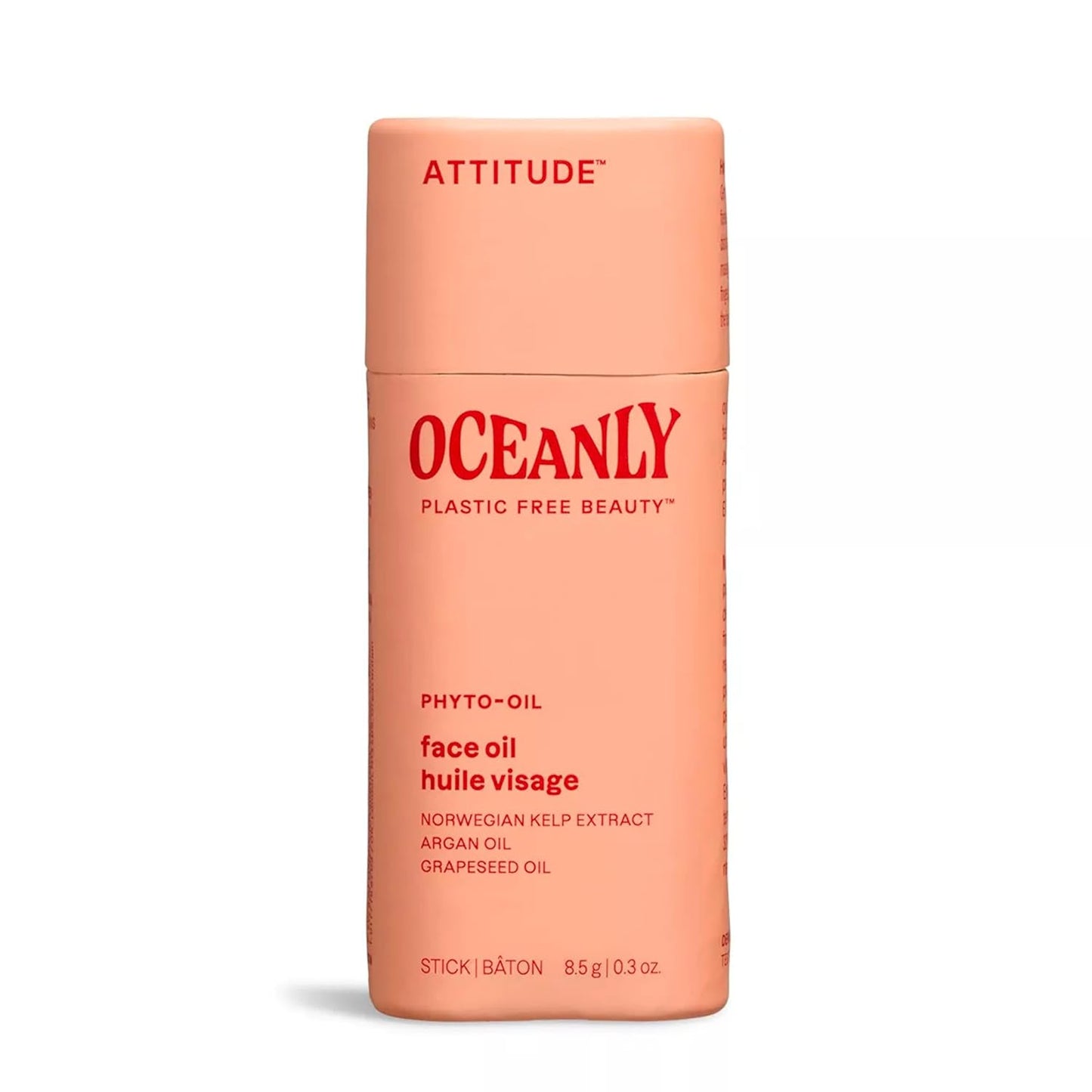 ATTITUDE Oceanly Face Oil Stick - EWG Verified, Vegan & Cruelty-Free | Unscented, 0.3 Ounce
