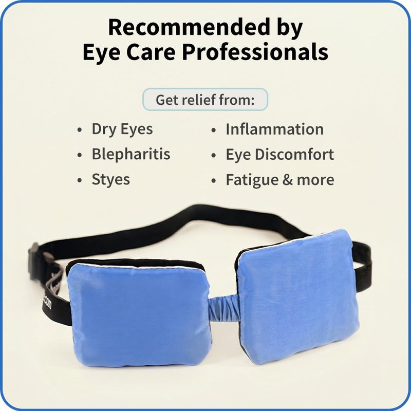EyeGiene Heated Eye Mask - Multi-Use Treatment for Dry Eyes, Fatigue & Styes | Travel-Friendly Design