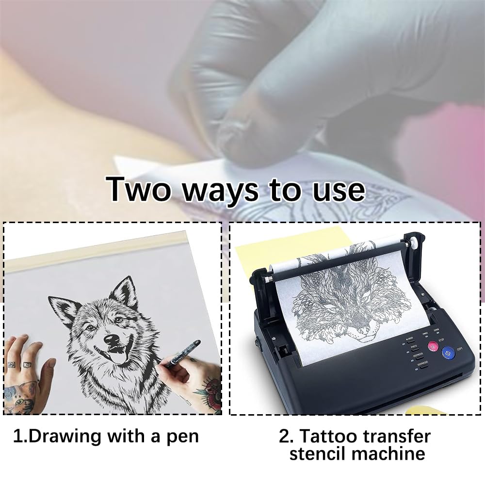 20Pcs Tattoo Practice Skin 3MM with Transfer Paper Kit- Gakonp 5pcs Fake Practice Skin 15pcs Tracing Paper 3mm Thick Tattoo Fake Skins Kit
