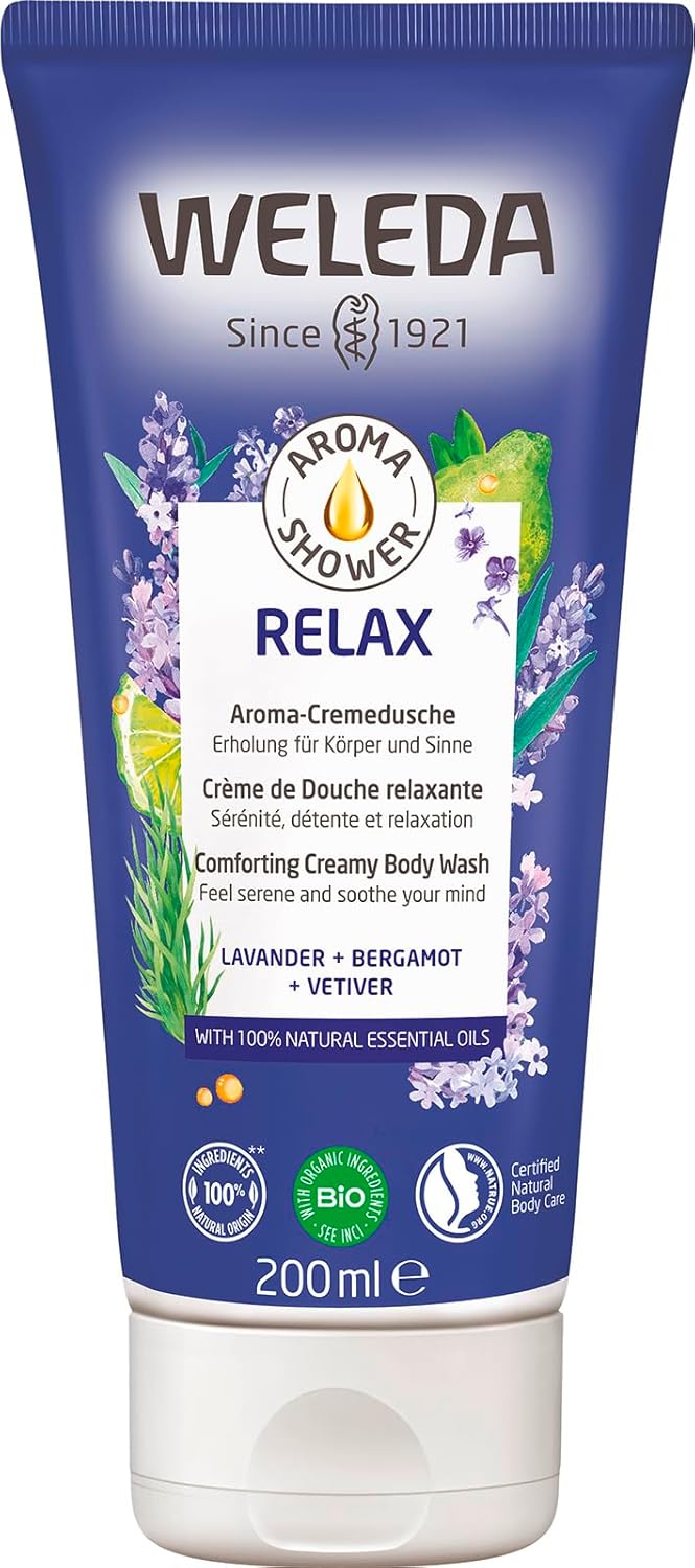 Weleda Aroma Relax Shower Gel - Creamy Formula for Soothing Relaxation | 200 ml