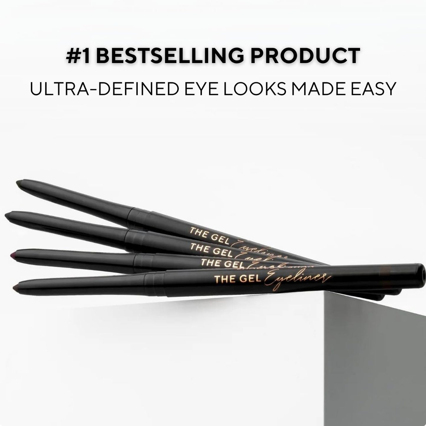 Shades By Shan The Gel Eyeliner, Long-Lasting Smudge-Proof Formula, Vegan, Black Tea