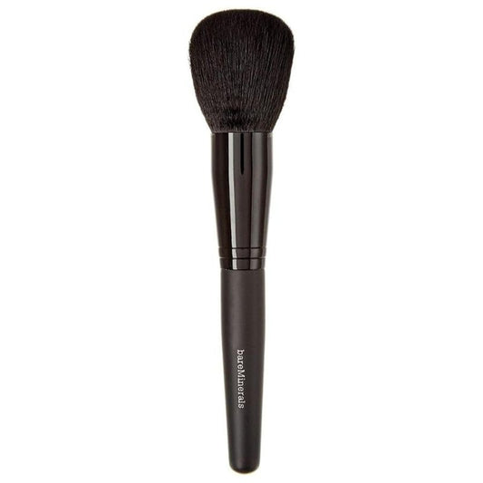 bareMinerals Supreme Finisher Makeup Powder Brush with Synthetic Fibers, For Applying Setting Powders, Highlighters + Bronzers, Vegan Blending Brush
