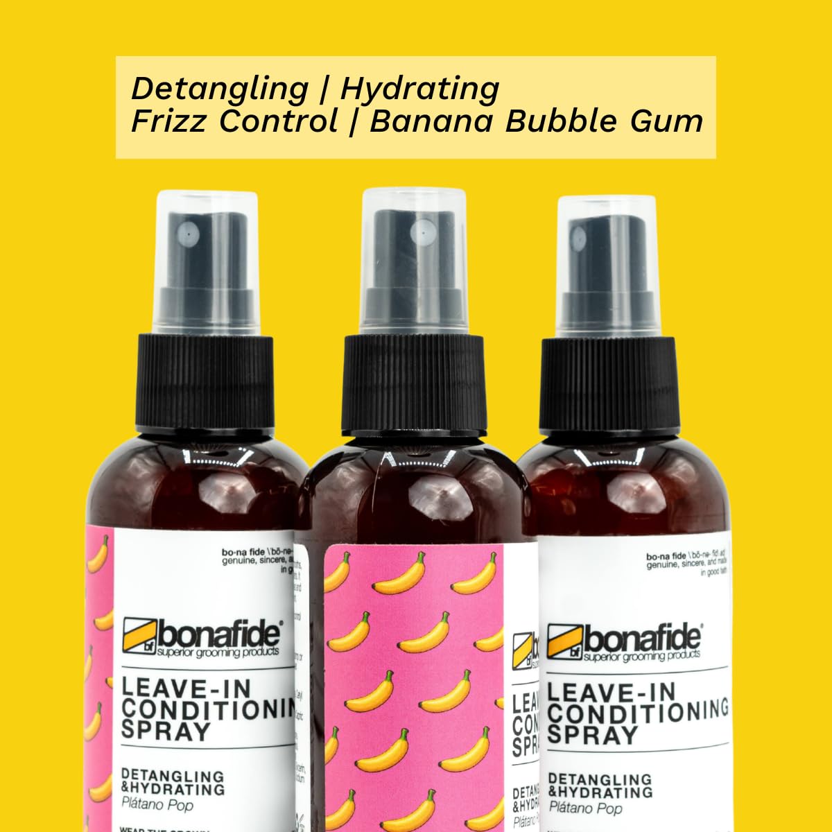 Bona Fide Pomade Leave-In Conditioning Spray, 4 oz. | DETANGLING & HYDRATING helps reduce frizz & protects from heat & uv