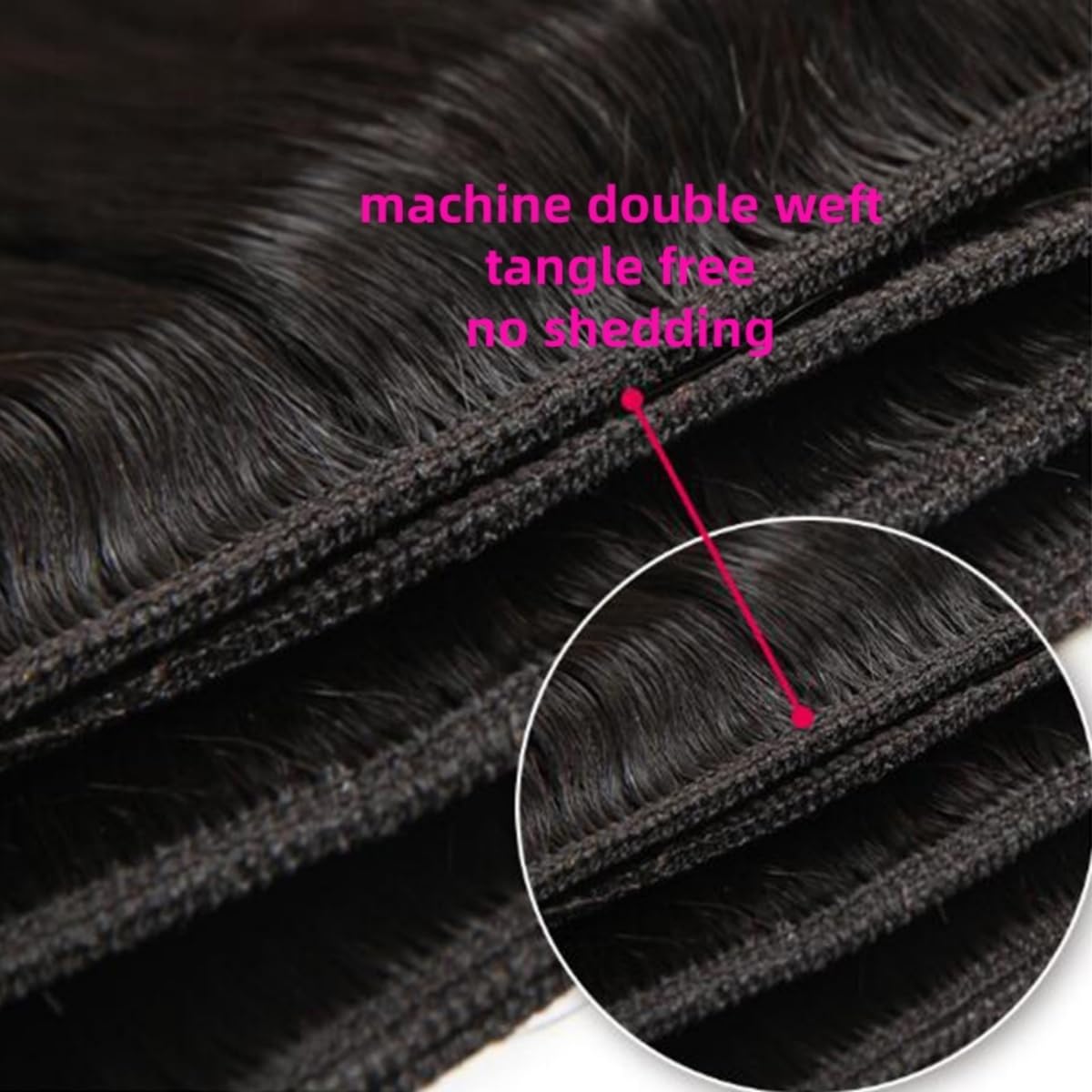 DreamPack Bundles with Closure Human Hair Body Wave Bundles Human Hair with 4x4 Lace Closure 100% Unprocessed Virgin Hair Extensions Natural Color (8" 8" 8" + 8" Closure)