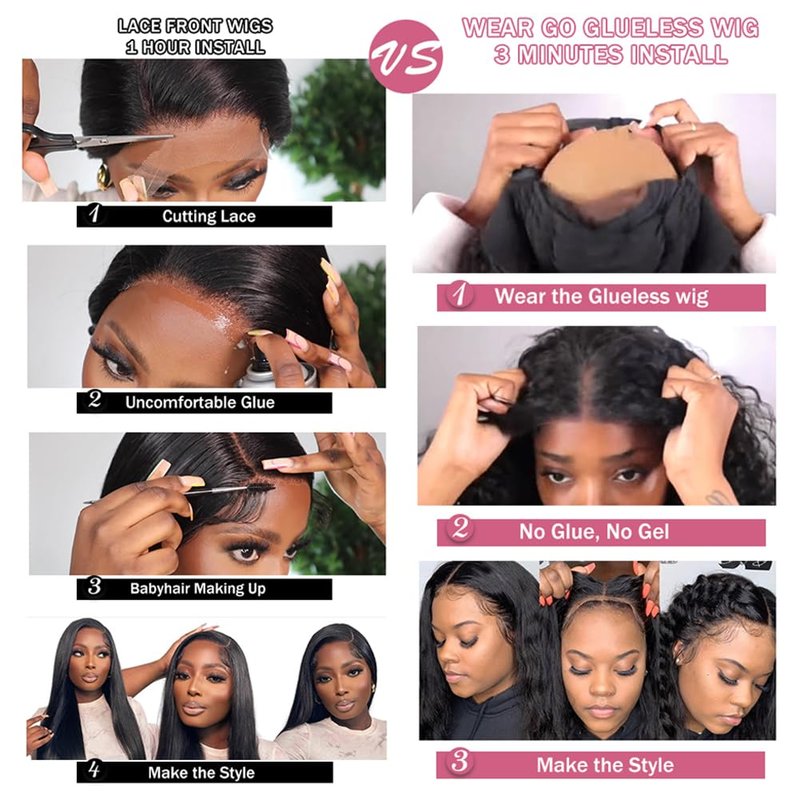 Dunmud 5x5 HD Lace Front Wigs Human Hair Body Wave Wig for Black Women 180% Density 8-16 Inch Glueless Wig