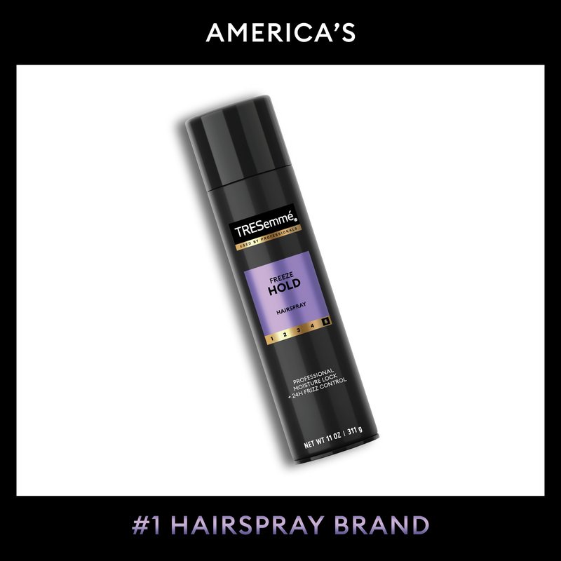 TRESemmé Hairspray Freeze Hold for 24-Hour Frizz Control and All-Day Humidity Resistance 11 Fl Oz