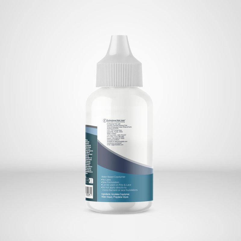 GHOSTBOND Platinum Water Resistant Wig Glue for Extreme Heat - 1.3oz - Hair Replacement Adhesive for Poly and Lace Wigs. Invisible Bonding Hair Adhesive - Strong Hold Lace Front Glue