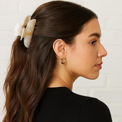 Teen Girl Gifts Trendy Stuff - Initial Cute Hair Clips, Letter Elegant Hair Claw Clips, Fashion Glitter Claw Clips Durable Hair Clips, Birthday Gifts for Teens Daughter Sister Christmas Gifts