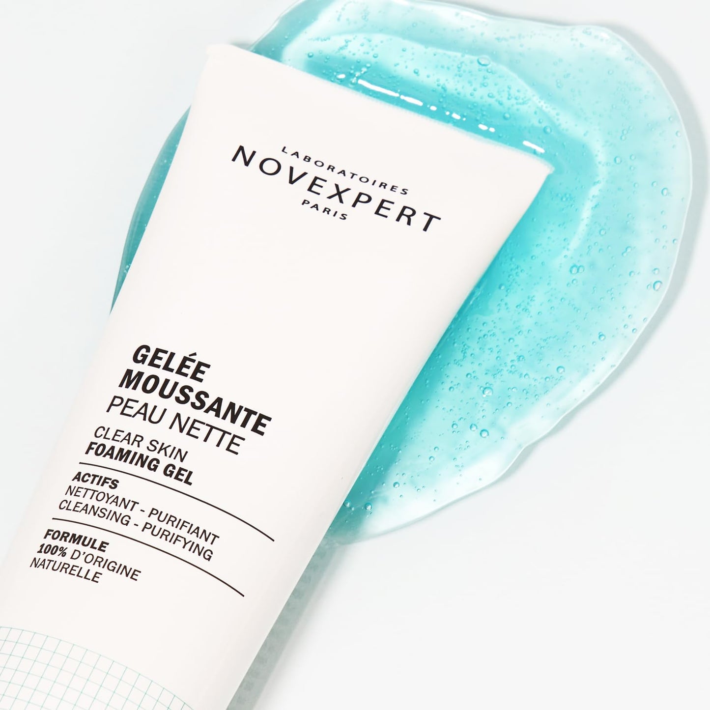 Novexpert Clear Skin Foaming Gel, Gentle Facial Cleanser with Zinc, Renews, Restores Skin, Deep Clean with Hydrating Face Wash, Vegan, Organic Skincare, 1.05 oz