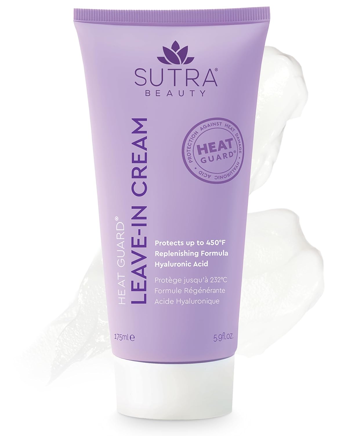 SUTRA Heat Guard Leave-In Cream | Thermal Protection for Frizzy, Dry & Damaged Hair - Hydrating Conditioner with Hyaluronic Acid