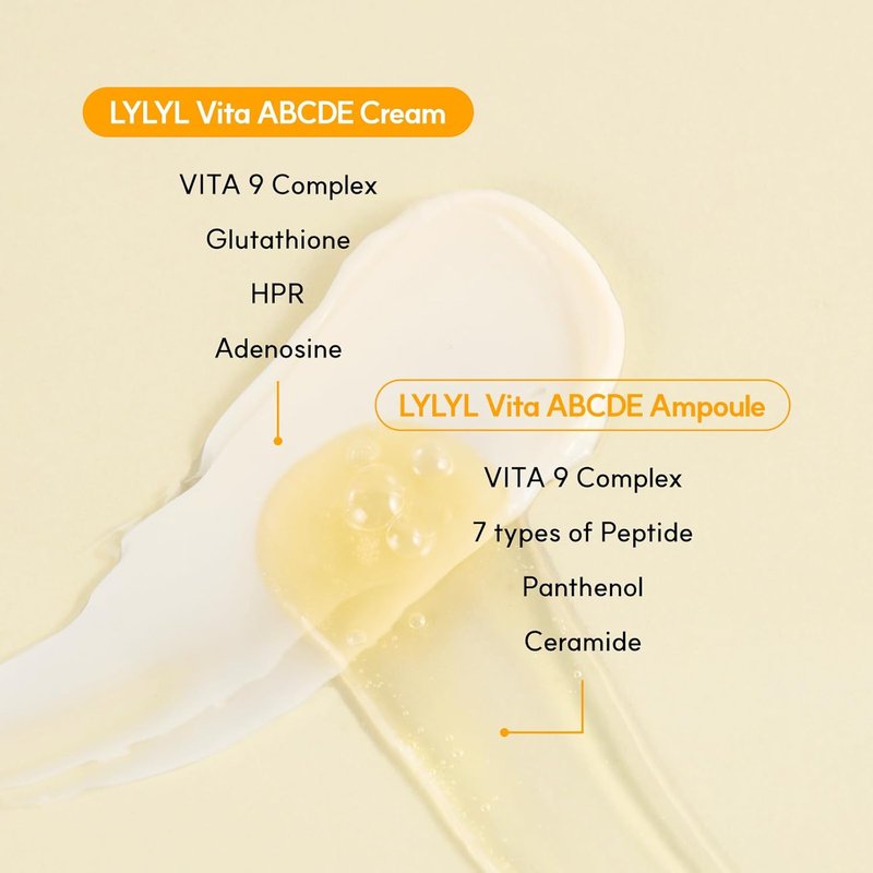 Vita ABCDE Ampoule - 11 Multivitamins & 7 Protein Peptides | Nourishing Korean Skincare, 1.69 fl. oz (50ml)