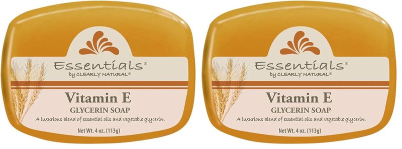 Natural Glycerin Bar Soap with Vitamin E - 4 Ounce | Pack of 24 for Nourishing Skin