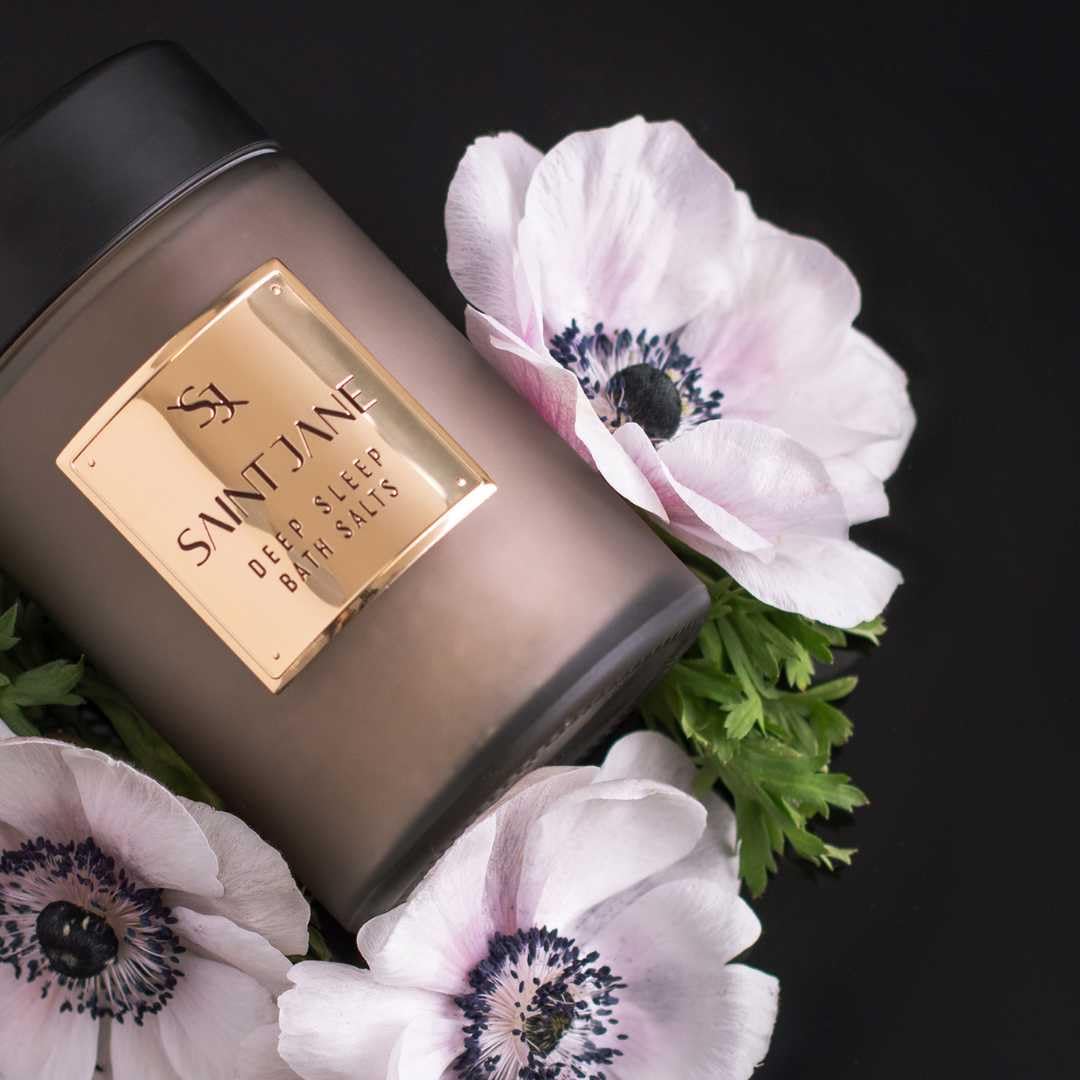 SAINT JANE - Deep Sleep Bath Salts with Magnesium + Peptides | Luxury, Floral-Infused, Clean Skincare (12 oz | 355 ml)