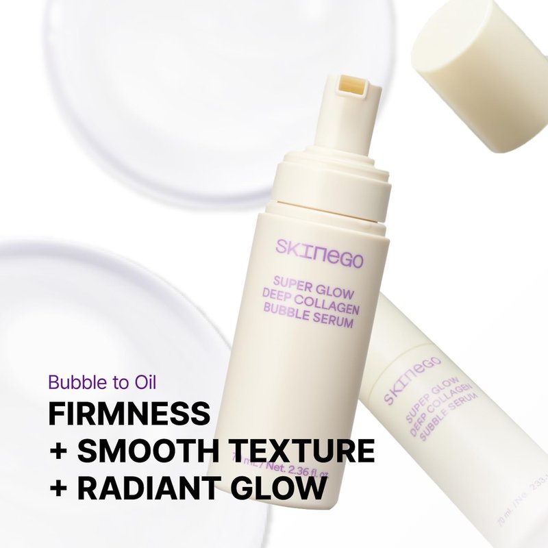 Pharmeus SKINEGO Super Glow Deep Collagen Bubble Serum with 1,005,189ppb Collagen – Anti-Aging, Hydrating, Skin-Firming, Fine Line Care, Korean Skincare – 2.36 fl.oz